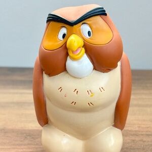 Disney Winnie the Pooh Friend Brown OWL Bath Toy Figure Cake Topper